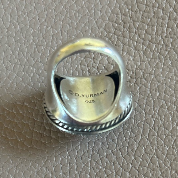 AUTHENTICATED David Yurman Moon Quartz & Diamond Mélange Ring - ORIGINAL TAG - Picture 5 of 10
